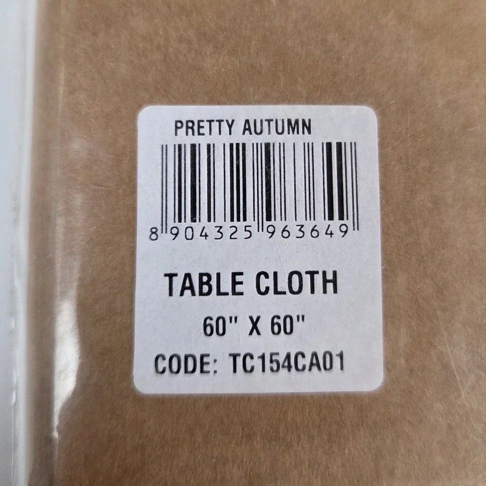 Maison dHermine Tablecloth 60x60in Autumn Print 100% Cotton